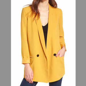 mural blazer midi coat